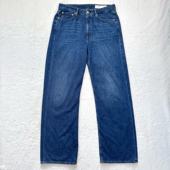 Rag & Bone Logan Mid Rise Wide Leg Jeans Women’s 29 Annalise 5-Pocket Classic - Picture 2 of 12